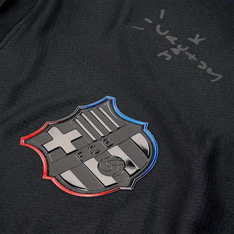 Camisa Barcelona Edição Especial Travis Scott 2025 Preta Masculina