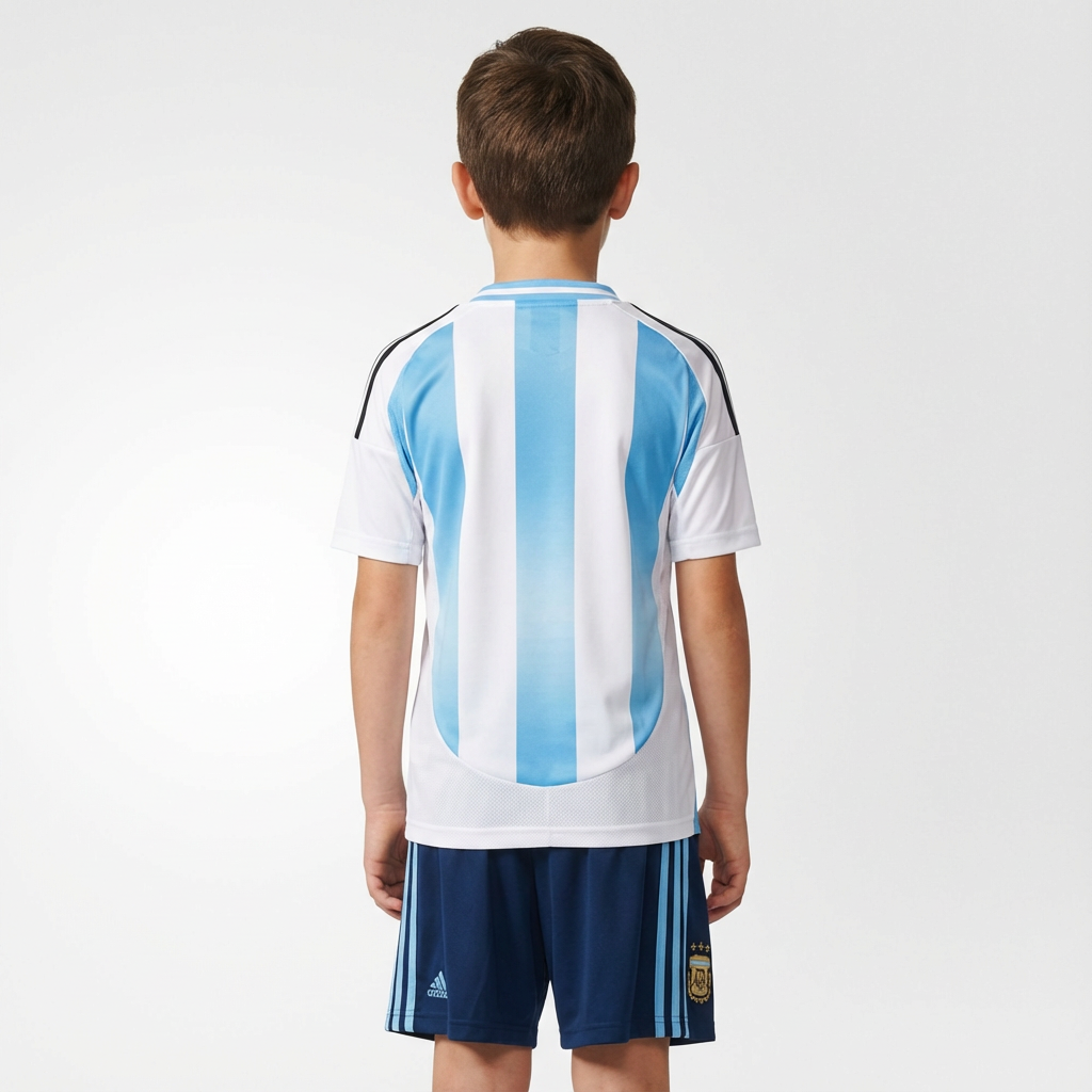 Kit Infantil Argentina Titular 25/26 - Copa do Mundo