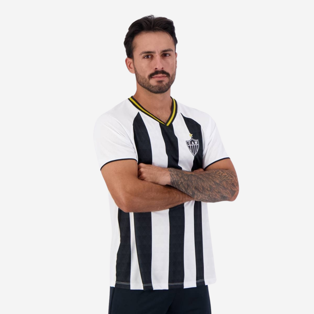 Camisa Atlético Mineiro Casual Listrada