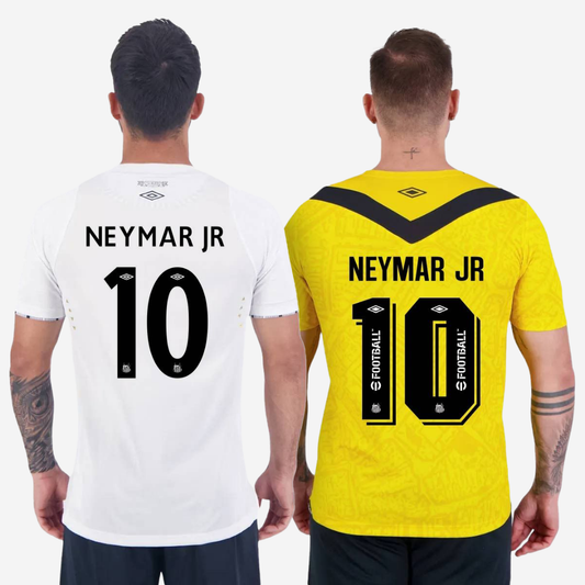 Kit Camisa Santos 2024/25 I e III Neymar N° 10