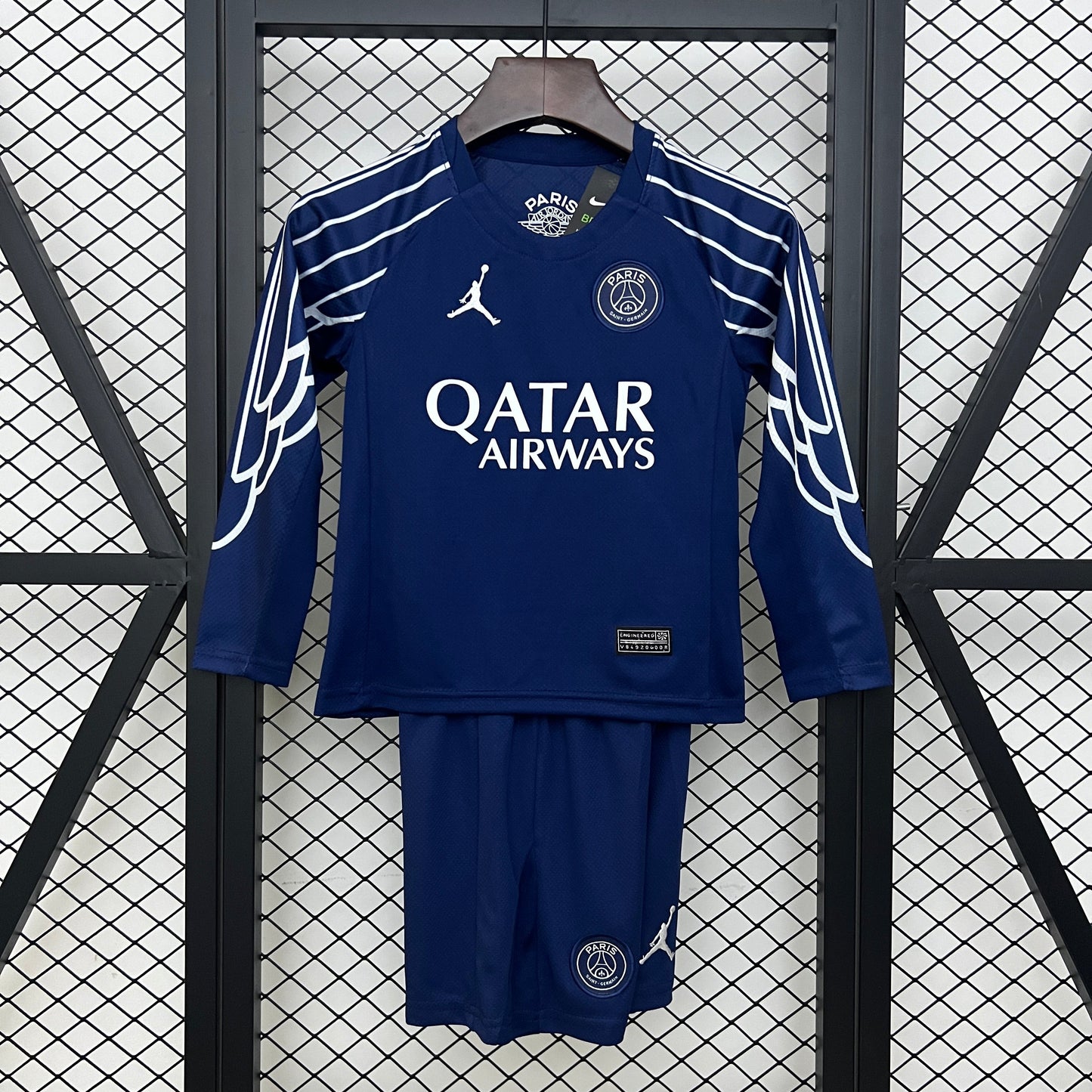 Kit Infantil PSG Reserva Manga Longa 4 24/25
