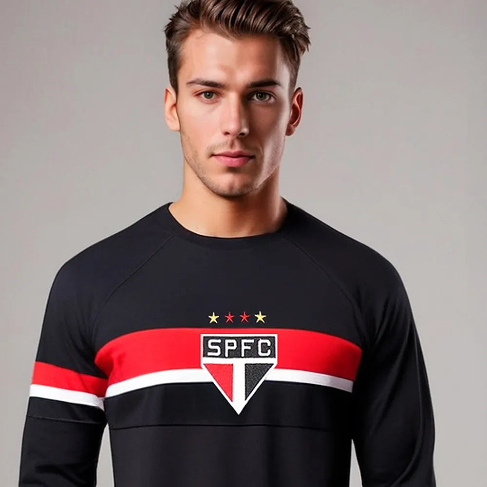 Camisa São Paulo 2005 Retrô Mundial Rogério Ceni Manga Longa