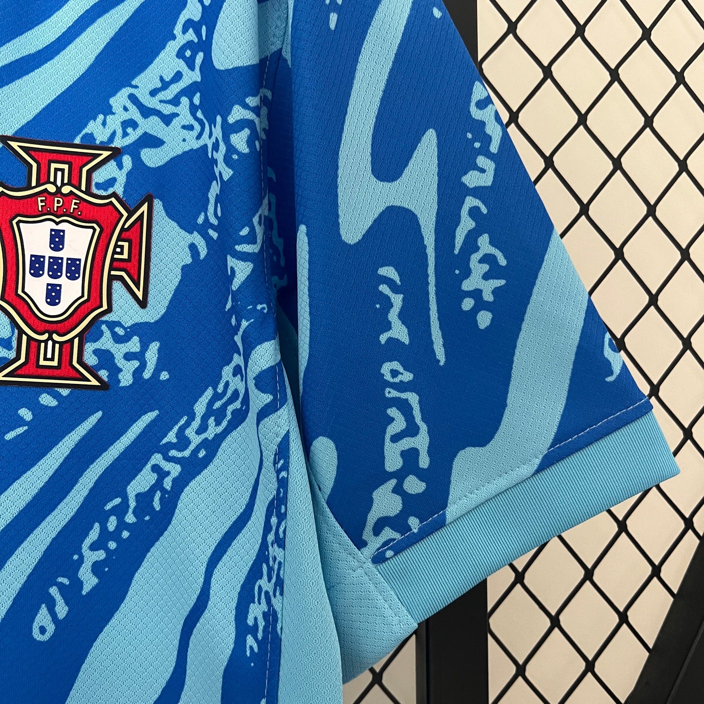 Camisa Portugal Goleiro azul 24/25 - Versão Torcedor