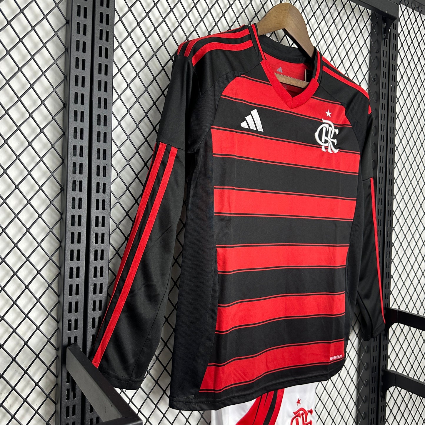 Kit Infantil Flamengo Manga Longa Titular 25/26