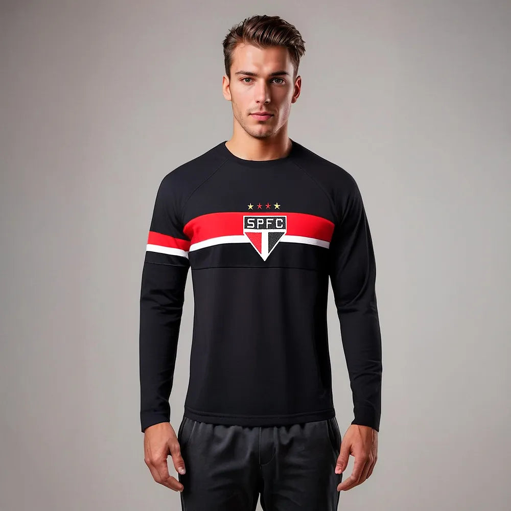 Camisa São Paulo 2005 Retrô Mundial Rogério Ceni Manga Longa