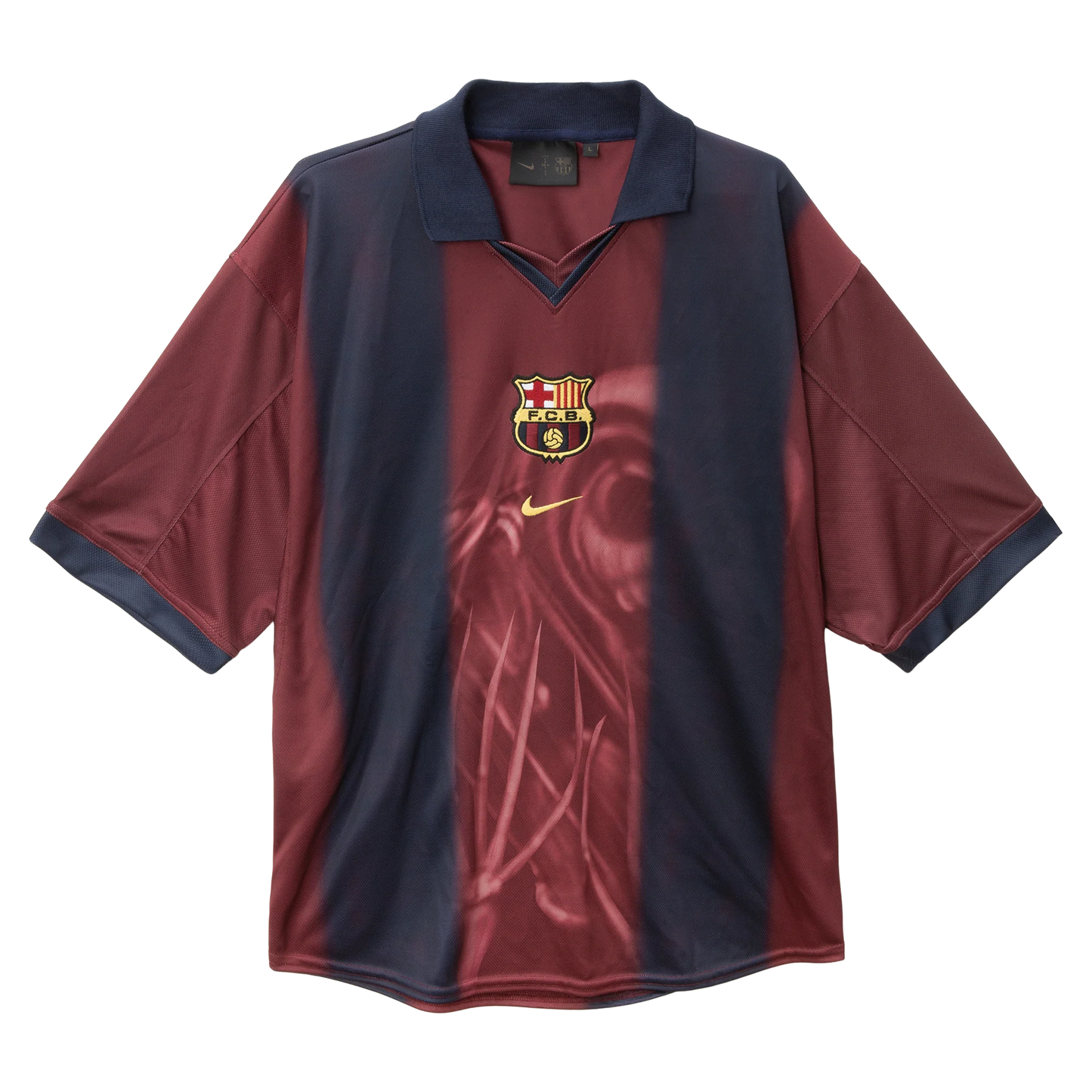 Camisa Barcelona I 2000/01 Retrô x Travis Scott Skeleton