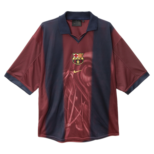 Camisa Barcelona I 2000/01 Retrô x Travis Scott Skeleton