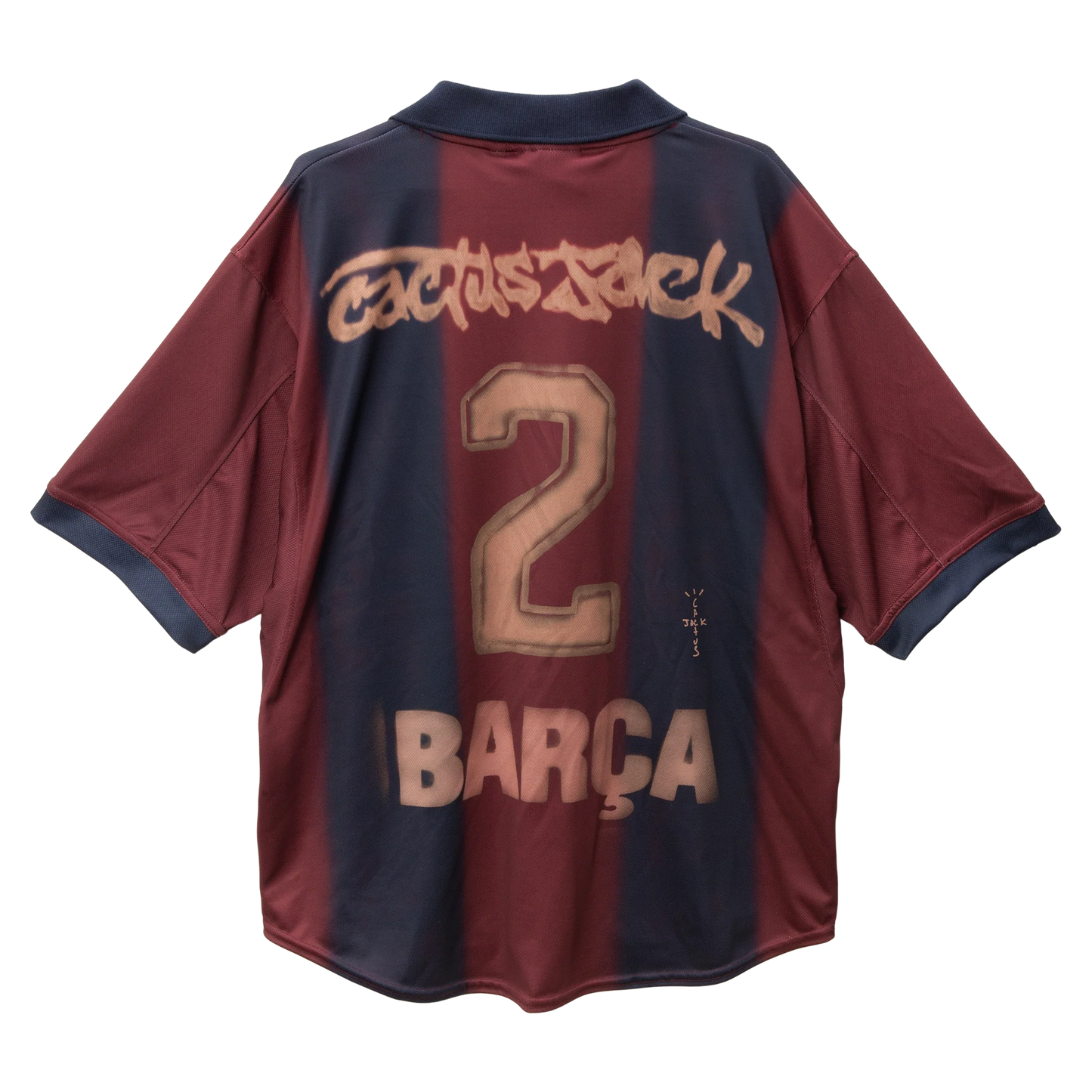 Camisa Barcelona I 2000/01 Retrô x Travis Scott Skeleton