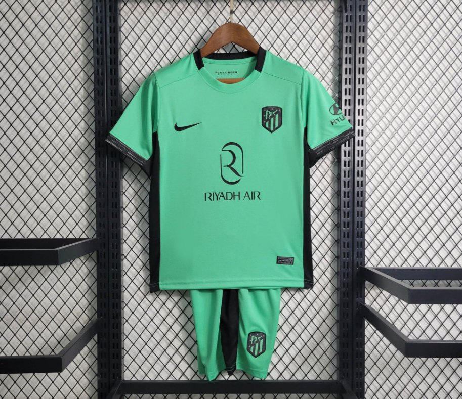 Kit Infantil Atletico de Madrid Goleiro 23/24