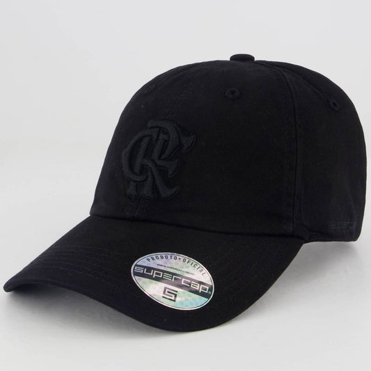 Boné Flamengo Zico 6 Gomos Preto