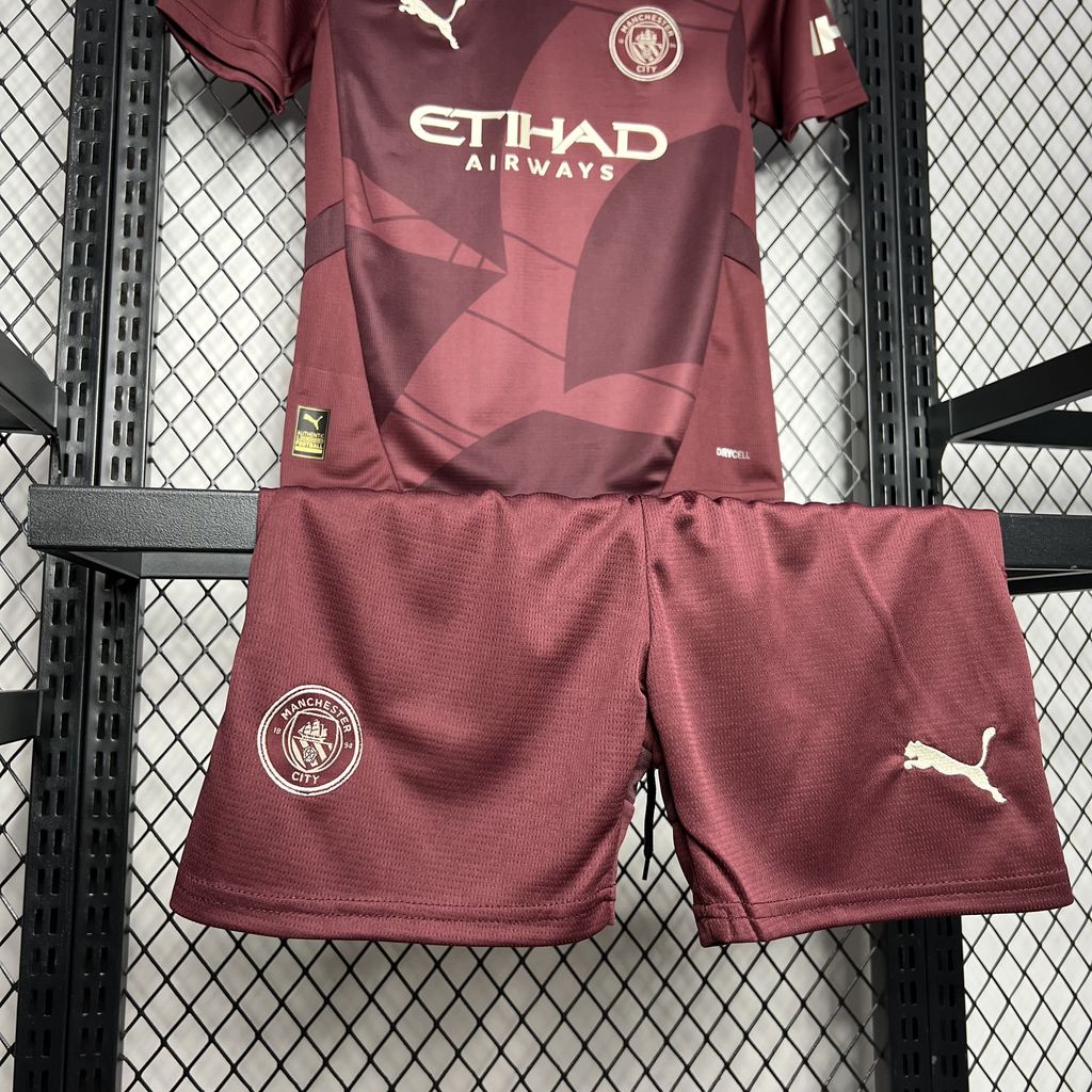 Kit Infantil Manchester City Reserva 3 24/25
