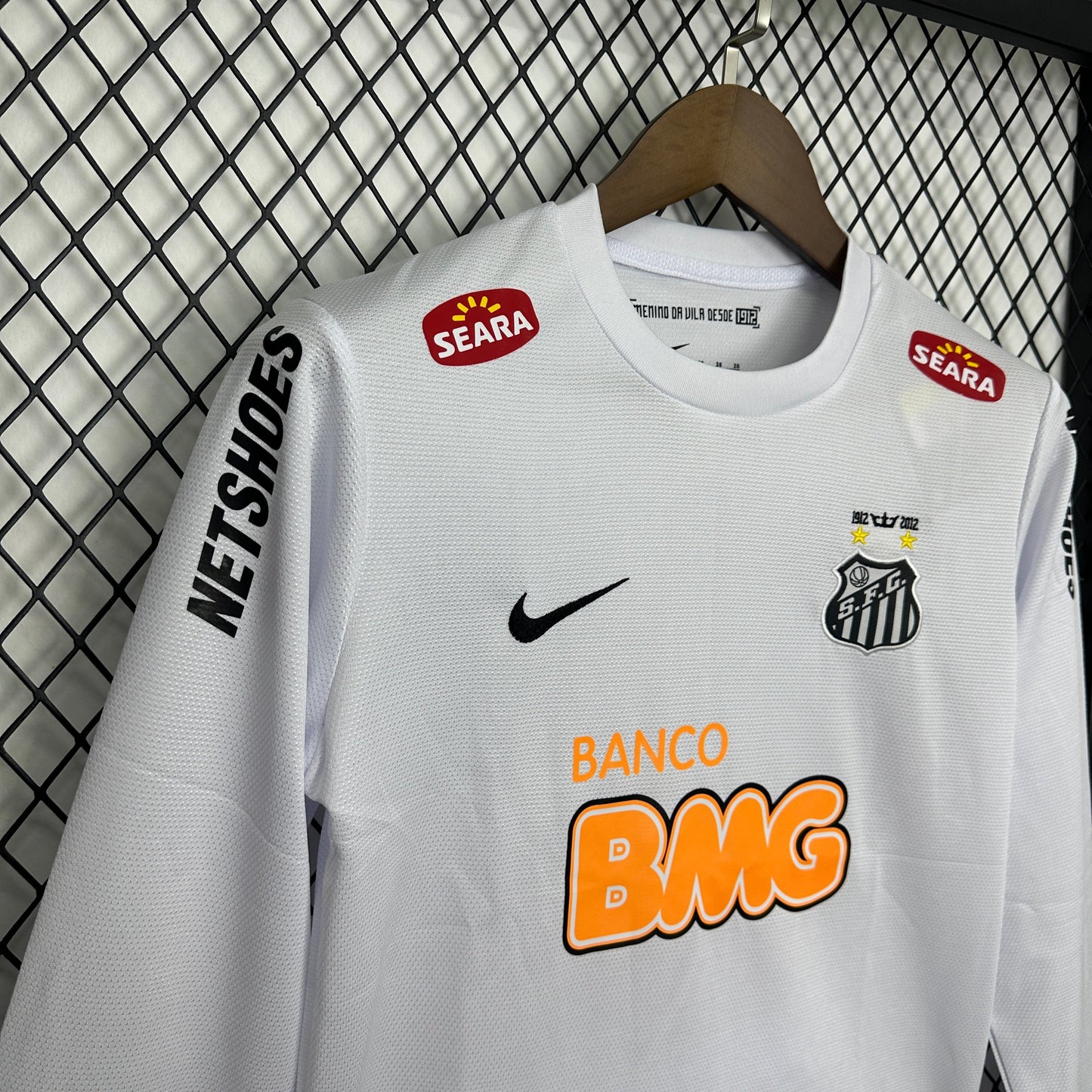 Kit Infantil Santos Manga Longa 11/12 - Versão Retrô