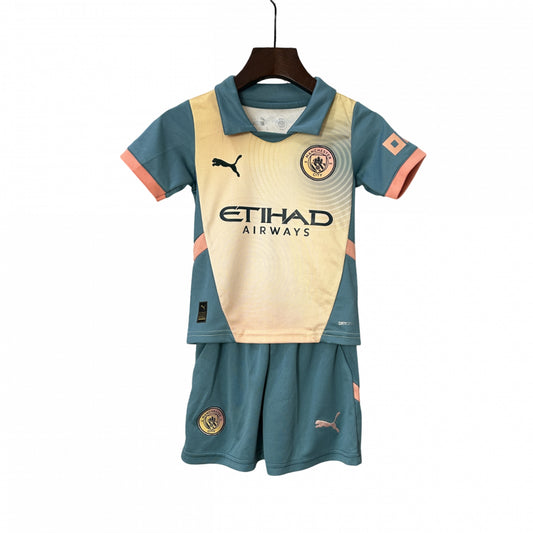 Kit Manchester City Fourth 24/25 Conjunto Infantil