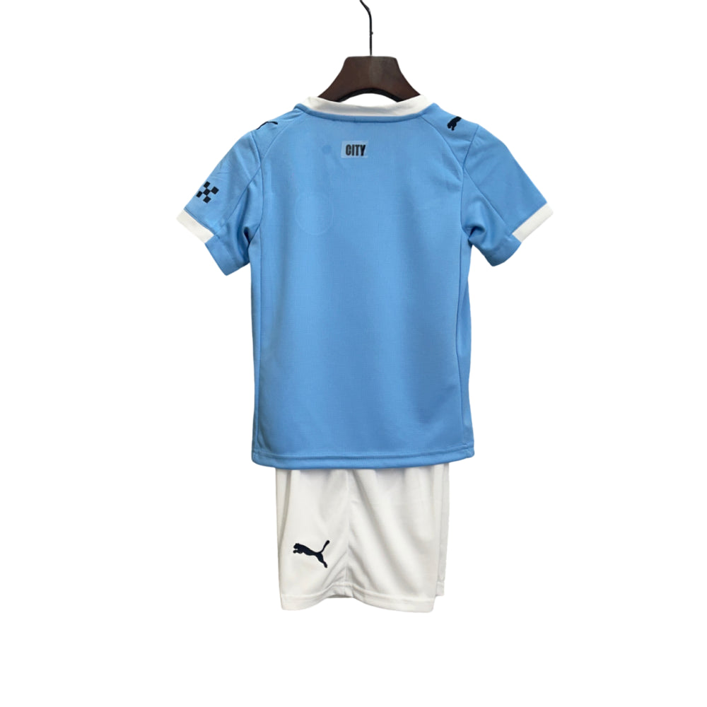 Kit Manchester City Home 25/26 Conjunto Infantil