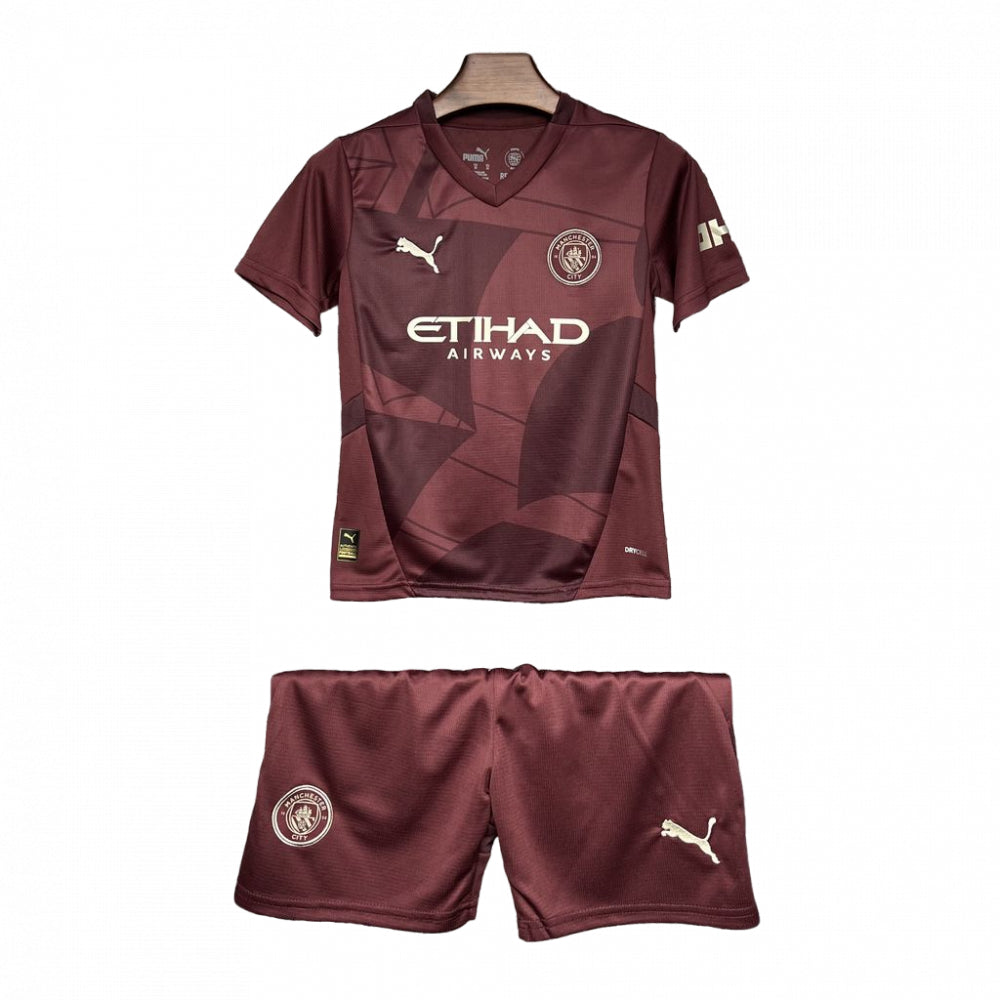 Kit Manchester City Third 24/25 Conjunto Infantil