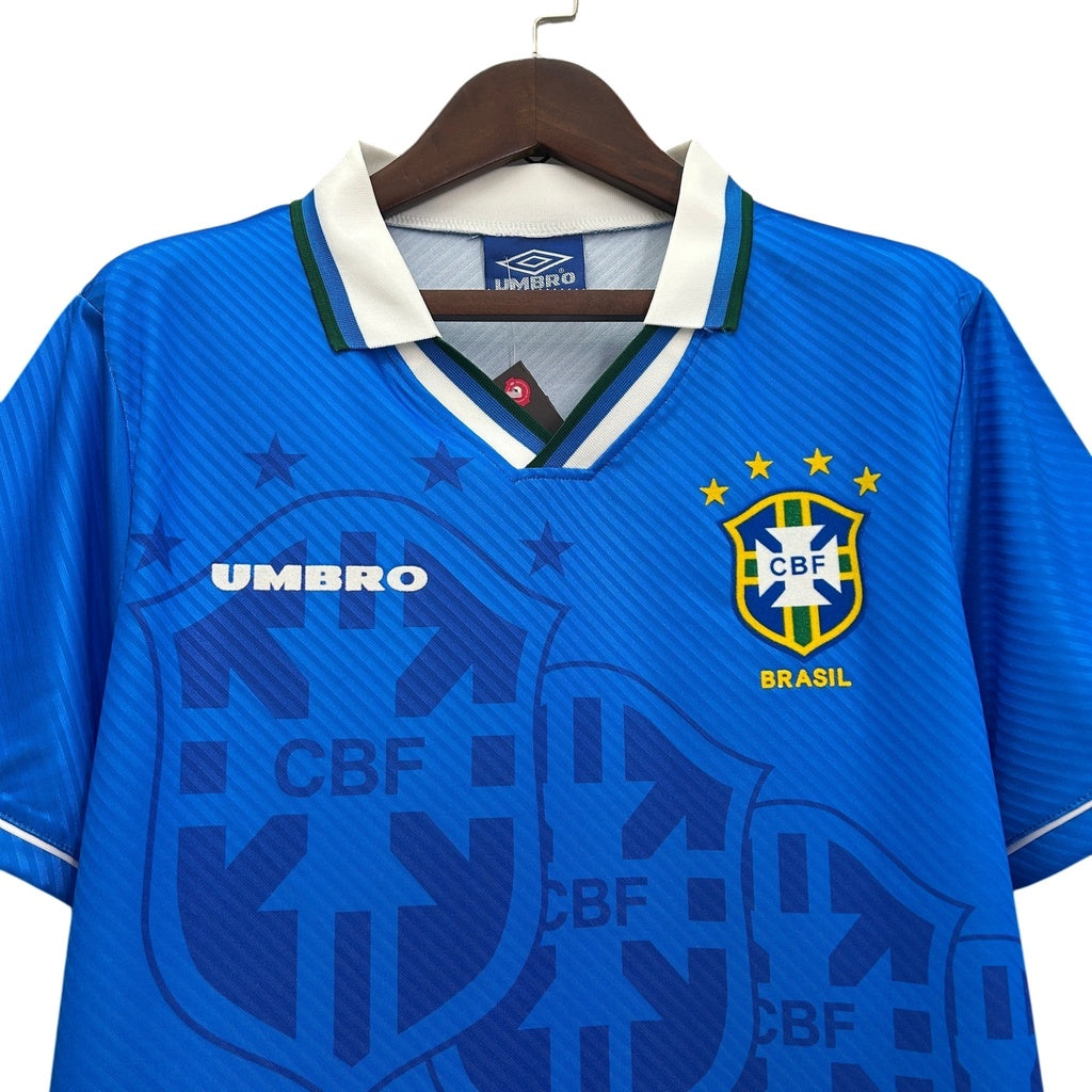 Camisa Retrô 1994 Seleção Brasileira II Masculina - Azul